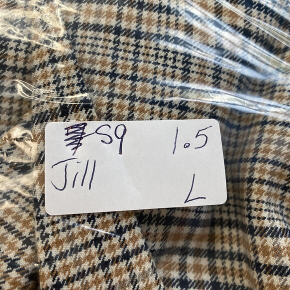 J Jill Blazer Womens Large Beige Plaid Relaxed Academia Fall Neutral Corpcore - Picture 12 of 12